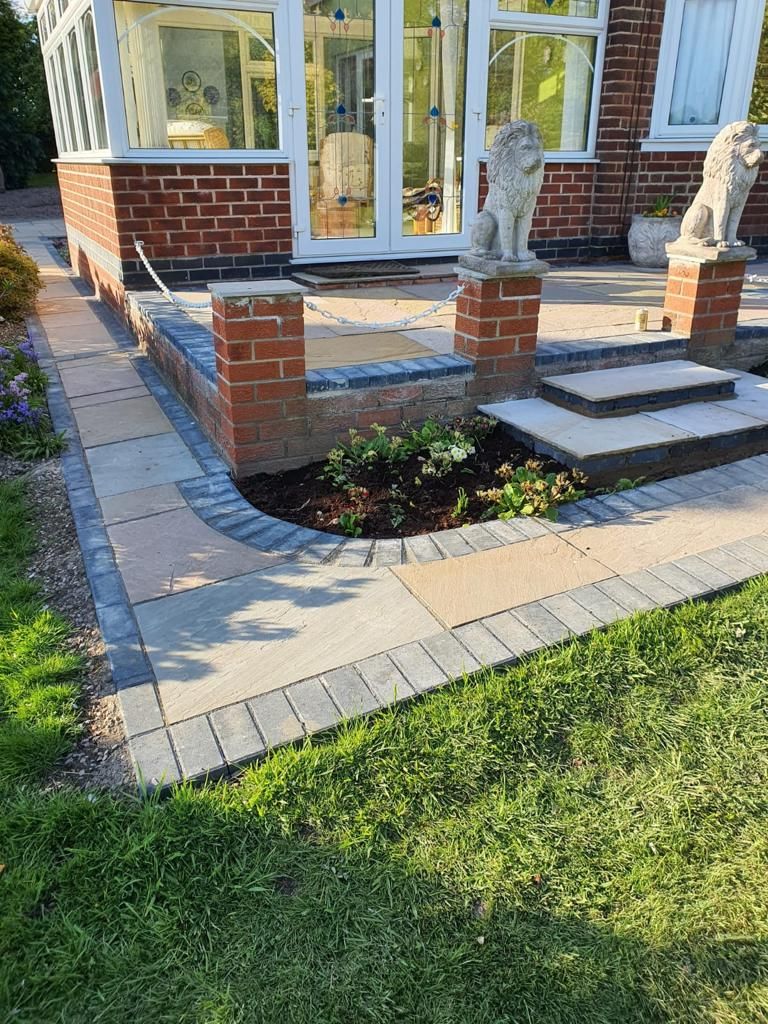 patio and wall