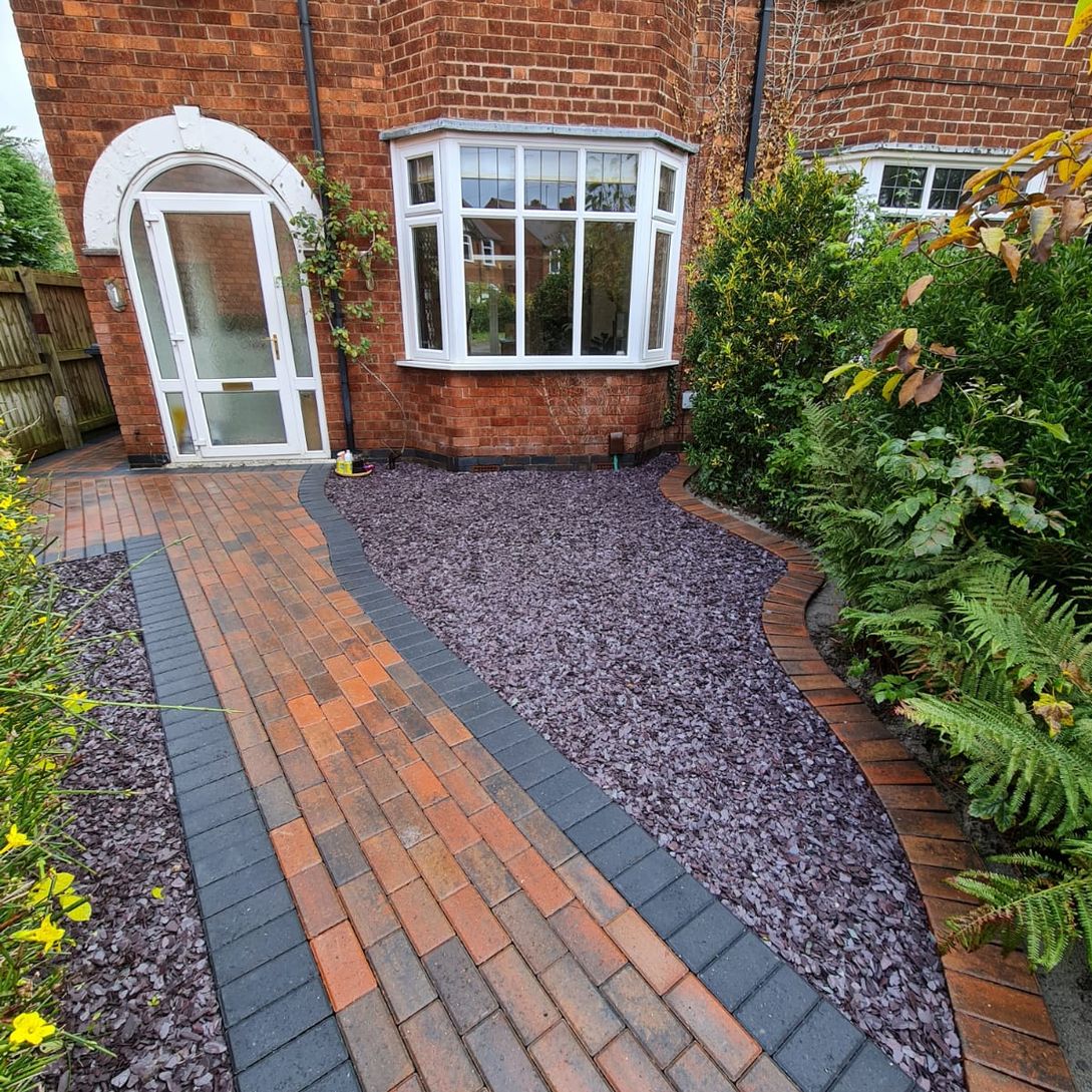 block paved pathway
