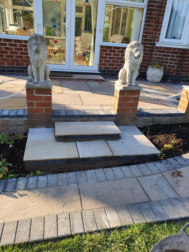patio and step