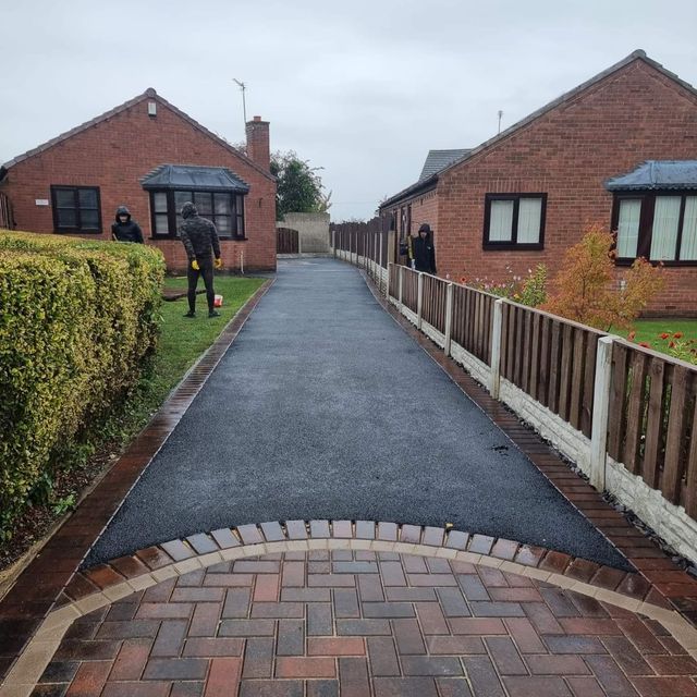 tarmacked driveway