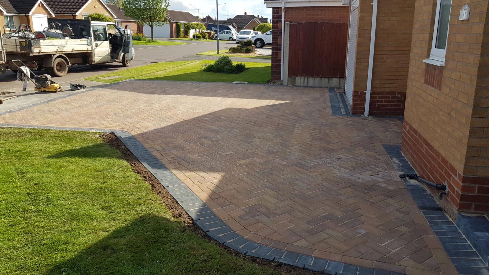 A driveway installed in a residential home by our team in Barnsley