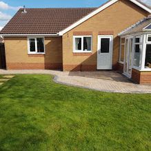 Patio and new lawn work done by our skilled team in Barnsley