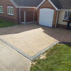 A newly finished driveway installed by our team in Barnsley
