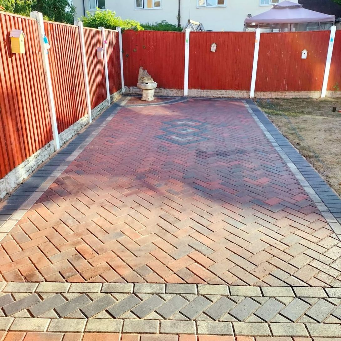 block paved driveway